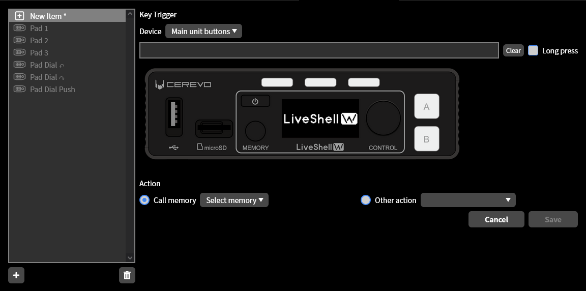 keymap console